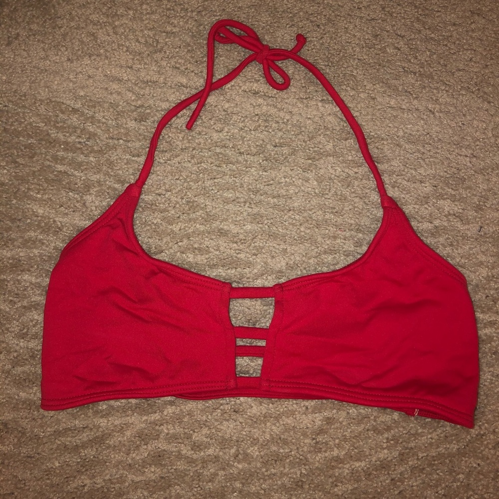 Red Midori Bikini Top
